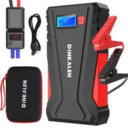 Produktbild: DINKALEN Starthilfe Powerbank, Auto Starthilfe Powerbank, Jump Starter für 7,0L Benzin Oder 5,5L Diesel, 12V Auto Starthilfe mit LED Taschenlampe