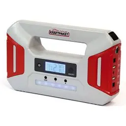 Produktbild: Dino KRAFTPAKET 12V-600A STARTHILFEGERÄT 51.2Wh 16000mAh (LiFePO4) mit Kompressor Powerbank Warnlicht Starthilfe Booster Schnellstartsystem Starthilfekabel LED-Taschenlampe