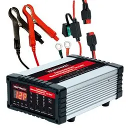 Produktbild: Dino KRAFTPAKET 25a/12a/6a/2a-12V/24V regelbares intelligentes und automatisches Batterieladegerät | Für Blei-Säure, GEL, EFB, CAL, AGM-Batterie | KFZ-Ladegerät für alle gängigen Batterien