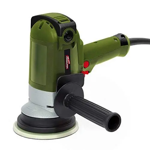 Produktbild: Dino KRAFTPAKET 640340 Heavy Duty 8mm-900W Vertikal Exzenter Poliermaschine mit Zwangsrotation und 2 X Stützteller 125mm, 6m weichem Kabel für Auto KFZ Boot