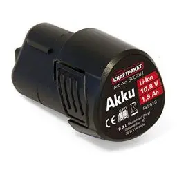 Produktbild: Dino KRAFTPAKET AKKU 10,8V 1,5 Ah für Akku-Poliermaschine 640256 640281 Werkzeug-Akku 1.5 Ah schwarz