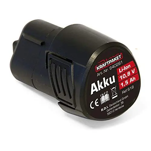 Produktbild: Dino KRAFTPAKET AKKU 10,8V 1,5 Ah für Akku-Poliermaschine 640256 640281 Werkzeug-Akku 1.5 Ah schwarz