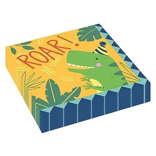 Produktbild: Dino-Mite Luncheon Napkins 33cm (16 pk)