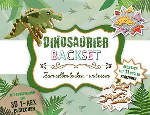 Produktbild: Dinosaurier Backset: Mit Ausstechern für 3D T-Rex Plätzchen