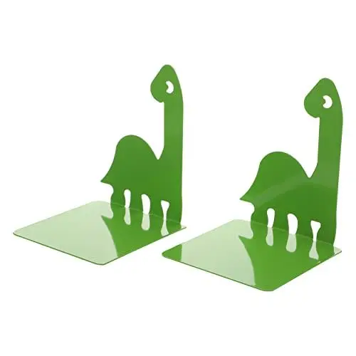 Produktbild: STOBOK Dinosaurier Buchstützen Metall Tierbuch Endet Kinder Bücher Holder Endalben Enden Racks Stand für Schule Bücher Selbst Tisch Schreibtisch Grün