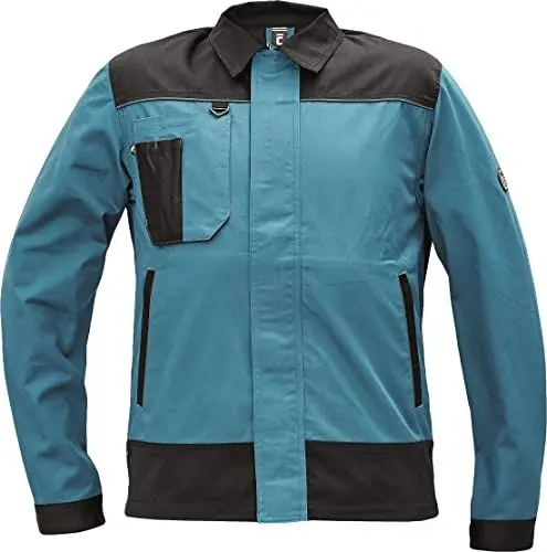 Produktbild: DINOZAVR Cremorne Arbeitsjacke Herren Arbeitsjacke Männer - Bundjacke mit Verstärkung und Multifunktionalen Taschen - Benzin blau 46