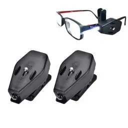 Produktbild: Dioche 1 Paar LED-Klipp-Brillenlampe Licht Nachtlampe Mini-Leselampen Universell Flexibel Einstellbar Clip Brillen für Nachtlesegerät Wartung Camping