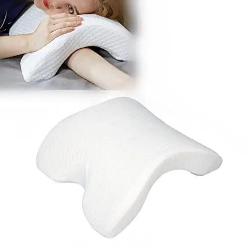 Produktbild: Dioche Armkissen Memory-Schaum Gewölbtes U-Kissen Schönheitssalon Weiches Kuschelkissen Waschbar Ergonomisches Kuschel-Schlafkissen für Nacken Zervikale Rückenstütze Reisen Büro Lesen Nickerchen
