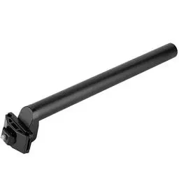Produktbild: Dioche Fahrrad-Sattelstütze, 1-Zoll-Sattelstütze, Chrom-Aluminium-Legierung, 25,4 X 300 Mm, für Mountainbike, Rennrad, Stoßfest, Fahrradsattel, Sattelstütze, Rohr, Sattelstütze (Silber) (Schwarz)