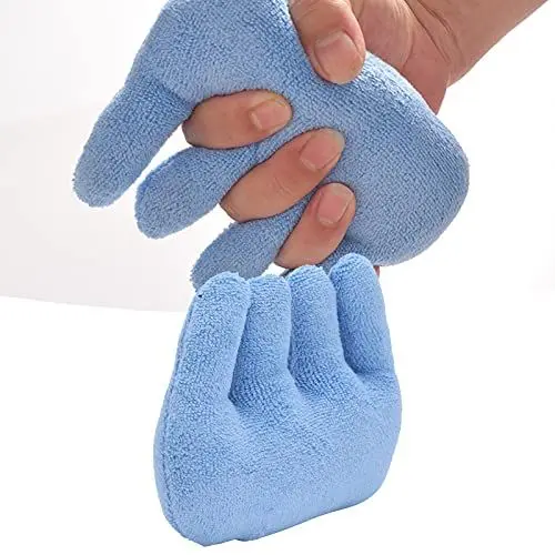 Produktbild: Dioche Fingerkontraktur-Griffkissen Handkontraktur-Kissen Handflächengriffe Fingerrehabilitations-Trainingsgerät Fingertrenner für die Altenpflege(Blau)