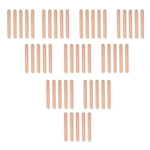 Produktbild: Dioche Holzdübel 6MM Dübel Holzdübel Holz 50 Stück Schrankschubladen Rund Geriffelte Holzdübelstifte Basteldübelstifte Stangen für Möbel, Professioneller Schreiner, Heimwerker, Bastelprojekt