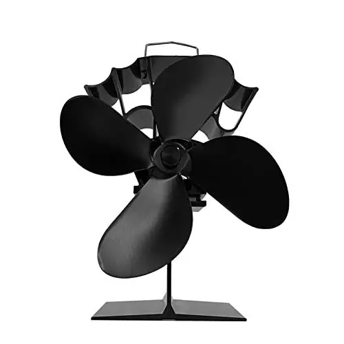 Produktbild: Holzofenventilator, Kaminventilatoren, Ofenventilator, Holzofen mit 4 Flügeln für Holzscheite, Kamine, Heizungen