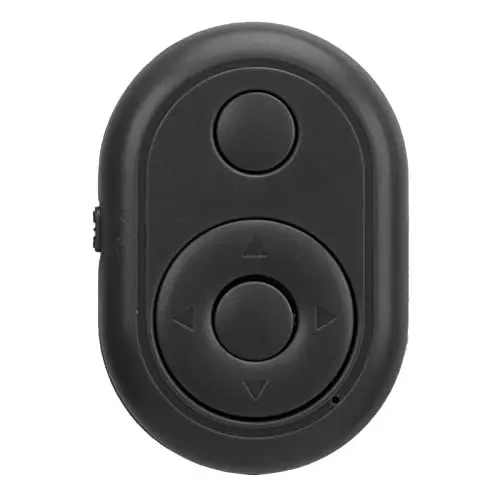 Produktbild: Dioche Kamera Fernbedienung, Kabelloser Bluetooth Selfie Button Clicker, Bluetooth Handy Auslöser Fernbedienung (Schwarz)