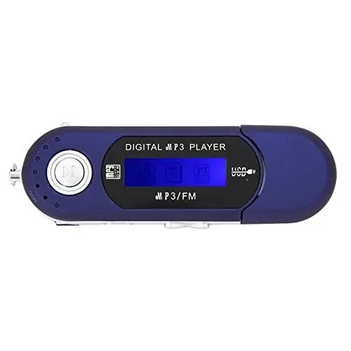 Produktbild: Dioche MP3 Player, Tragbarer USB 2.0 Musik MP3 USB Player mit LCD Bildschirm, FM Radio, Sprachspeicherkarte, Blau