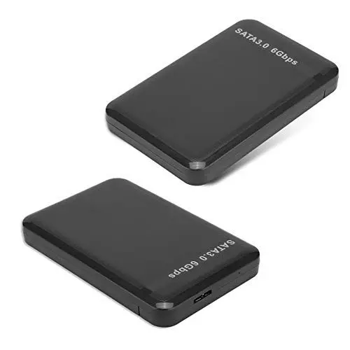 Produktbild: Dioche Mobiles Festplattengehäuse, JMS578 Controller Chip, 7 mm/9,5 mm Hot Swap fähig, Festplatten Schutzhülle für 2,5 Zoll SATA I/II/III Festplatte, SSD Solid State Laufwerk(Schwarz)