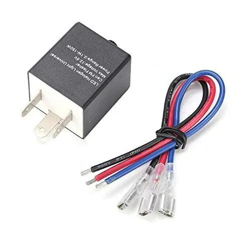Produktbild: Dioche Motorrad Blinkrelais, Automatisches Blinkrelais Universal 12V Motorrad Einstellbares LED Blinker Blinklicht Blinkrelais