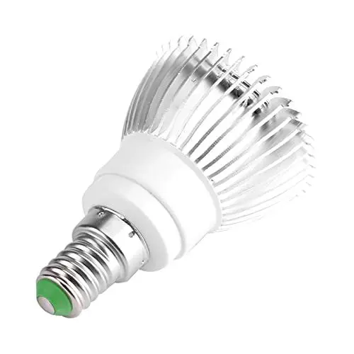 Produktbild: Dioche Pflanzenlampe E14 Vollspektrum, 18W Pflanzenlampe 85-265V 18 Led Wachsen Licht Led Lampen Blume Pflanze Hydroponische Wachstumsbirne für Innen Samen Knospe Pflanze Gemüse und Blume