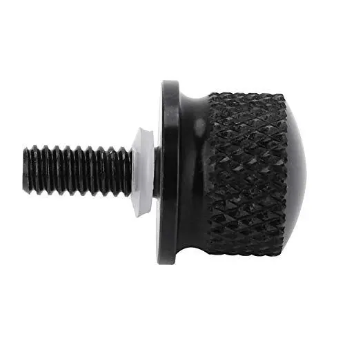 Produktbild: Dioche Sitzschraube Quick Mount, Aluminium Motorrad Sitzschraube Lasche Schraube Mount Knob Cover für 96-17(Schwarz)