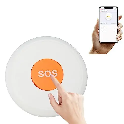 Produktbild: Dioche Smart SOS Notrufknopf Alarm Wireless Caregiver Pager Smart Call System Tragbares Drahtloses Intelligentes Alarmsystem für Krankenhausheime