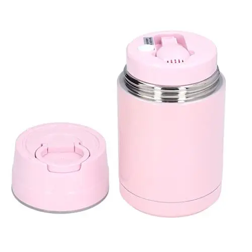 Produktbild: Dioche Warm-Food-Lunchbehälter, Warm-Food-Lunchbehälter für, 1 L, Isolierter Lebensmittelbehälter aus 304-Edelstahl mit Löffel, Isolierte Lunchbox für Outdoor-Indoor-Picknick