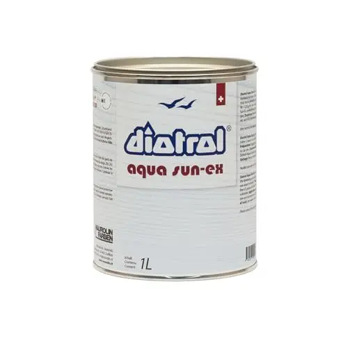 Produktbild: Diotrol Aqua Sun-Ex | 1 Liter Holzlasur Innen mit Sonnenschutz | Für Nadelholz wie Sichtbalken, Wandbekleidungen oder Möbel | Schützt das Holz vor Dunkelfärbung