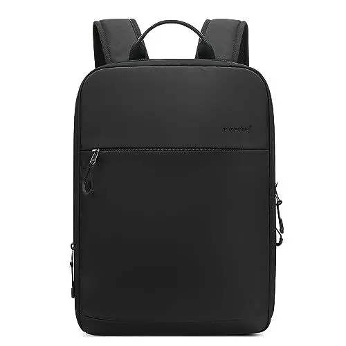 Produktbild: DIRRONA Damen Mode Rucksack Casual Travel Schulterrucksack für 15.6 Zoll Laptop Nylon Großer Leichter Rucksack Wasserdicht Schule Lässig Urlaub Umhängetasche Arbeit Laptoptasche Schwarz