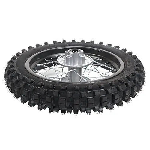 Produktbild: Dirt Bike Hinterrad Felge, Hohe Festigkeit Rostfrei, 1,85x12 Zoll, Passt 70 90 110 125 140 150 160cc Benzin Roller mit Einfacher Installation