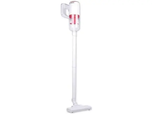 Produktbild: Dirt Devil 2-in-1 Akku Staubsauger - DD9001 - 80W - Hand- und Stielstaubsauger - Inklusive Kombibürste und Düse - Akkulaufzeit bis zu 25 minuten uten - 2 Einstellungen - Weiß/Rot