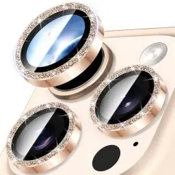 Produktbild: Diruite Kameraschutz für iPhone 16 Pro/16 Pro Max Kamera Schutzfolie, Glitzerpulver Metallring Displayschutzfolie 9H Gehärtetem Glas Anti-Kratzen Kamera für iPhone 16 Pro/16 Pro Max