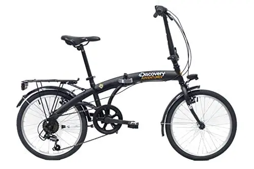 Produktbild: Discovery Denver Unisex – Erwachsene 2722 Klapprad, 20 Zoll, Mattschwarz, Schwarz