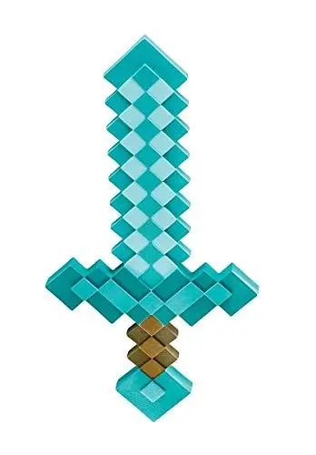 Produktbild: Disguise DISKX65684 Minecraft Kunststoff-Replik Diamant-Schwert Zubehör, Sword, Einheitsgröße