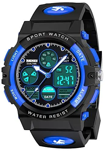 Produktbild: Dislocati Armbanduhr Jungen, wasserdichte Digitaluhren Sportuhren Armbanduhr Weihnachten Geschenk Kinder Geschenke für Jungen Mädchen 6-15 Jahre Jungen Mädchen Outdoor-Spielzeug für 6-15 Jahre