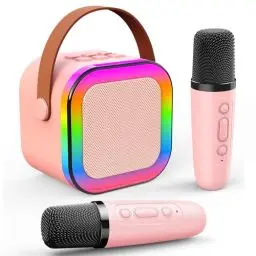 Produktbild: Dislocati Karaoke Maschine Kinder, Kinder Spielzeug ab 3-12 Jahre Mädchen Mikrofon Kinder Geschenke für Mädchen Karaoke Mikrofon Bluetooth Spielzeug Mädchen 3-12 Jahre