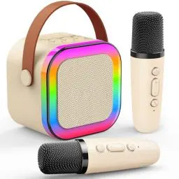 Produktbild: Dislocati Karaoke Mikrofon Kinder, Mädchen Geschenke 3-12 Jahre Mikrofon Kinder Spielzeug ab 3-12 Jahre Mädchen Karaoke Maschine Kinder Karaoke Anlage mit 2 Mikrofonen