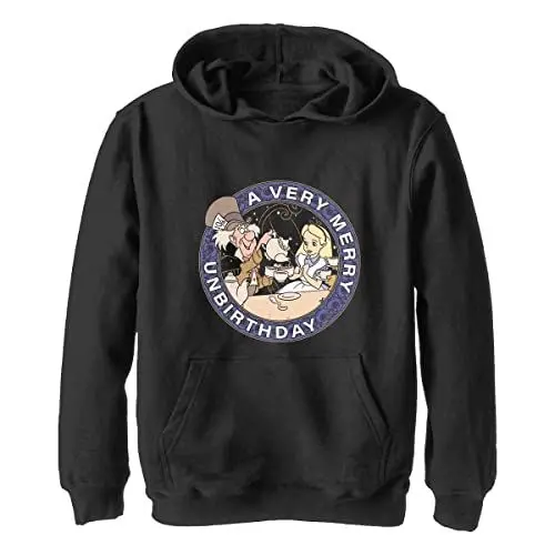 Produktbild: Disney Alice in Wonderland Mad Hatter Un-Birthday Boys Hoodie, Black, Small