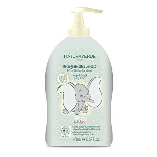 Produktbild: Disney Baby BIO ICEA Eco Cosmetics - Ultra Delicate Body & Hair Cleansing Gel mit Haferflocken- & Kamillenextrakten, 400 ml