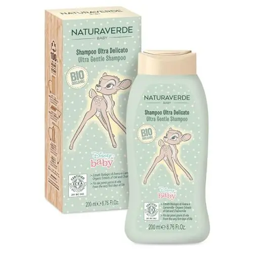Produktbild: Disney Baby BIO ICEA Eco Cosmetics - Ultra Zartes Shampoo mit Haferextrakten und Kamille - Bambi, 200 ml
