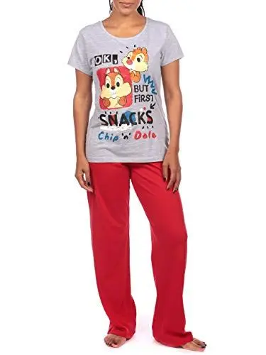 Produktbild: Disney Damen Chip 'N' Chap Schlafanzug Grau XX-Large