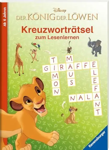 Produktbild: Disney Der König der Löwen - Kreuzworträtsel zum Lesenlernen