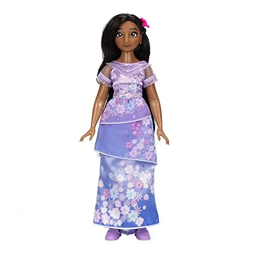 Produktbild: Disney Encanto Mode-Puppe Isabela 29cm, bewegliche Gelenke, ausziehbares Outfit, Schuhe, Brille, braunes Haar, für Mädchen ab 3 Jahren