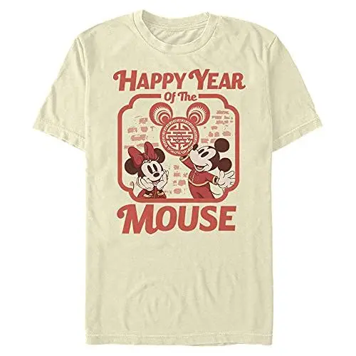 Produktbild: Disney Mickey Classic - Happy Mouse Year Men's Crew neck Natural S