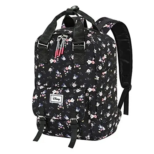 Produktbild: Disney Mickey Mouse Nature Rucksack, Schwarz , Einheitsgröße, Pfirsich Rucksack 36cm