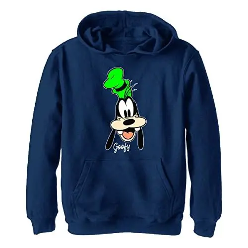 Produktbild: Disney Mickey & Friends - Goofy Big Face YTH Hoodie Navy blue 5/6