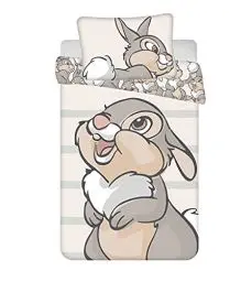 Produktbild: Disney Baby-Bettbezug Panpan Bambi, 100% Baumwolle, Bettwäsche 100 x 135 cm, Kissenbezug 40 x 60 cm