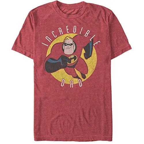 Produktbild: Disney Pixar Herren Die Unglaublichen Unglaublich Papa T-shirt T-Shirt, Red Heather, S