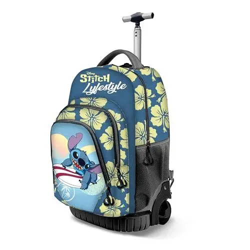 Produktbild: Disney Unisex Kinder Disney Fan Gts Trolley-Rucksack Fan GTS Trolley-Rucksack Lifestyle, Stitch Blau-gelb, Einheitsgröße