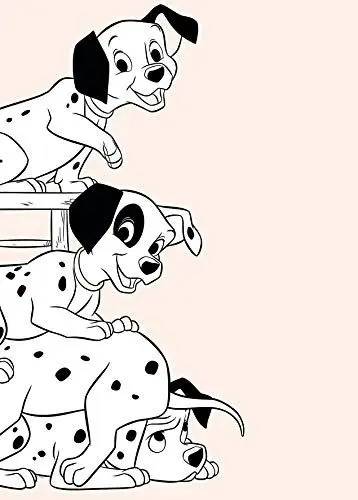 Produktbild: Disney Wandbild von Komar | 101 Dalmatiner Playing | Kinderzimmer, Babyzimmer, Dekoration, Kunstdruck | Größe 50x70cm (Breite x Höhe) | ohne Rahmen | WB006-50x70
