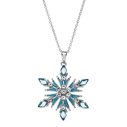 Produktbild: Disney die Eiskönigin II Halskette mit Anhänger, Disney Schmuck, Sterling Silber, Zirkonia und Emaille