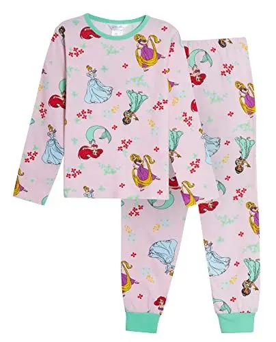 Produktbild: Disney-Prinzessin Mädchen-Pyjamas, Rosa, 3-4 Jahre