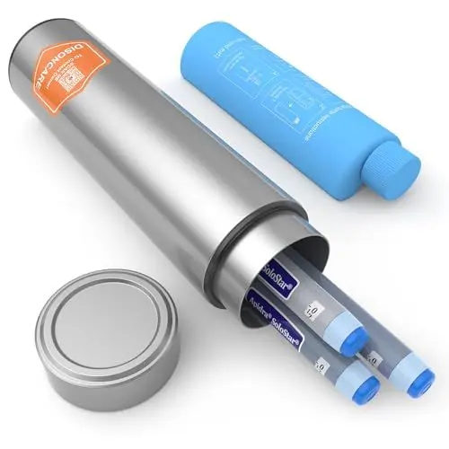 Produktbild: DISONCARE Insulin Kühltasche,Insulin Pen Tasche,Keep Chilled Meds bei 2-8 Grad, Medical Insulin Travel Case Silver